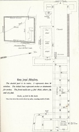 3) Plan of San Jose Mission, c. 1890