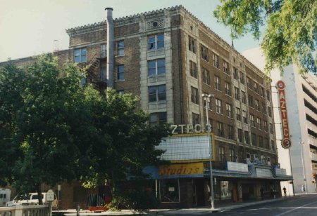 The failing theater faced demolition in 1988.  Photo by Ron Bauml.