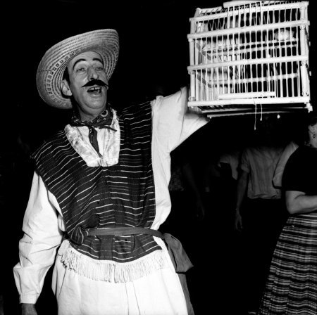 Stewart King as the NIOSA Bird Man, 1955.