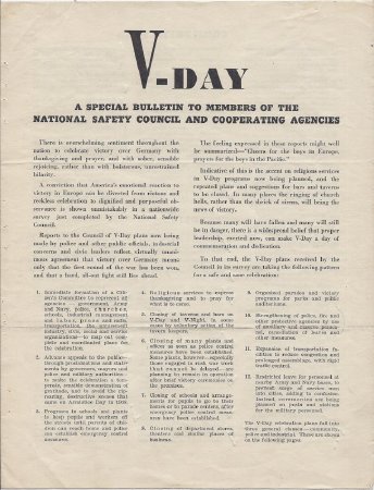5) National Safety Council's V Day Plan Booklet