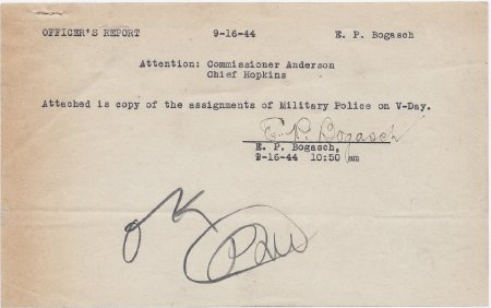 3) Military Police Assignmets Comunique