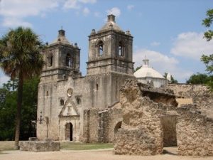 Front facade of Mission Concepcion