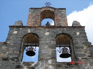 The bell tower on Mission Espada has three bells.