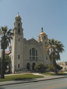 Front facade of Basilica of the National Shrine of the Little Flower