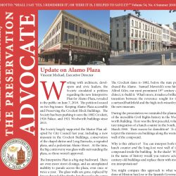 Front cover of Summer 2018 newsletter showing Woolworth Building and Crockett Block