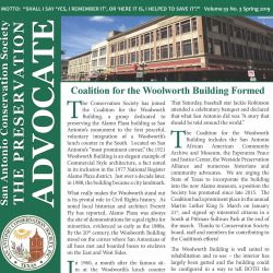 Front Cover of Spring Newsletter showing the Woolworth Building