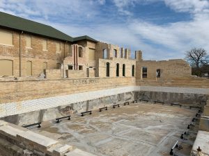 Photo of the ladies' pool at the new Hot Wells Bexar County park.