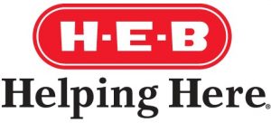 Logo for H-E-B Helping Here