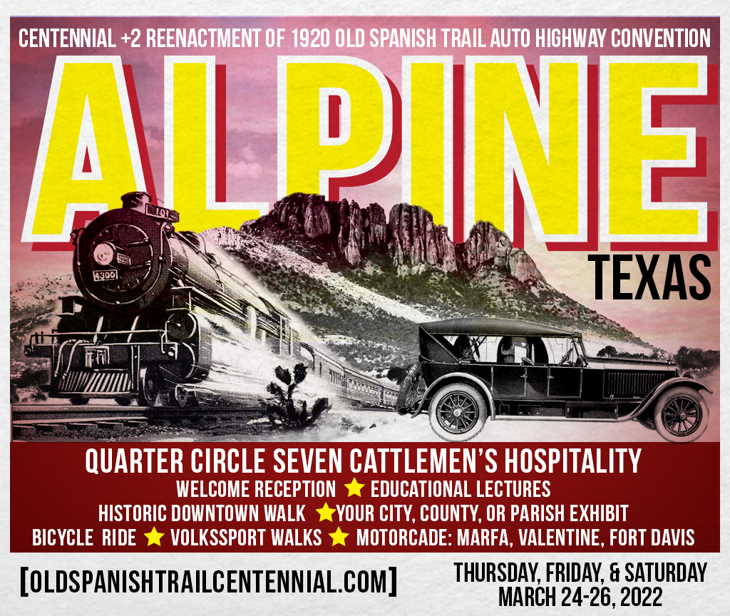 Flyer for OST Centennial +2 Conference in Alpine, Texas