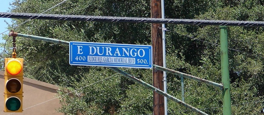 Durango Boulevard street sign