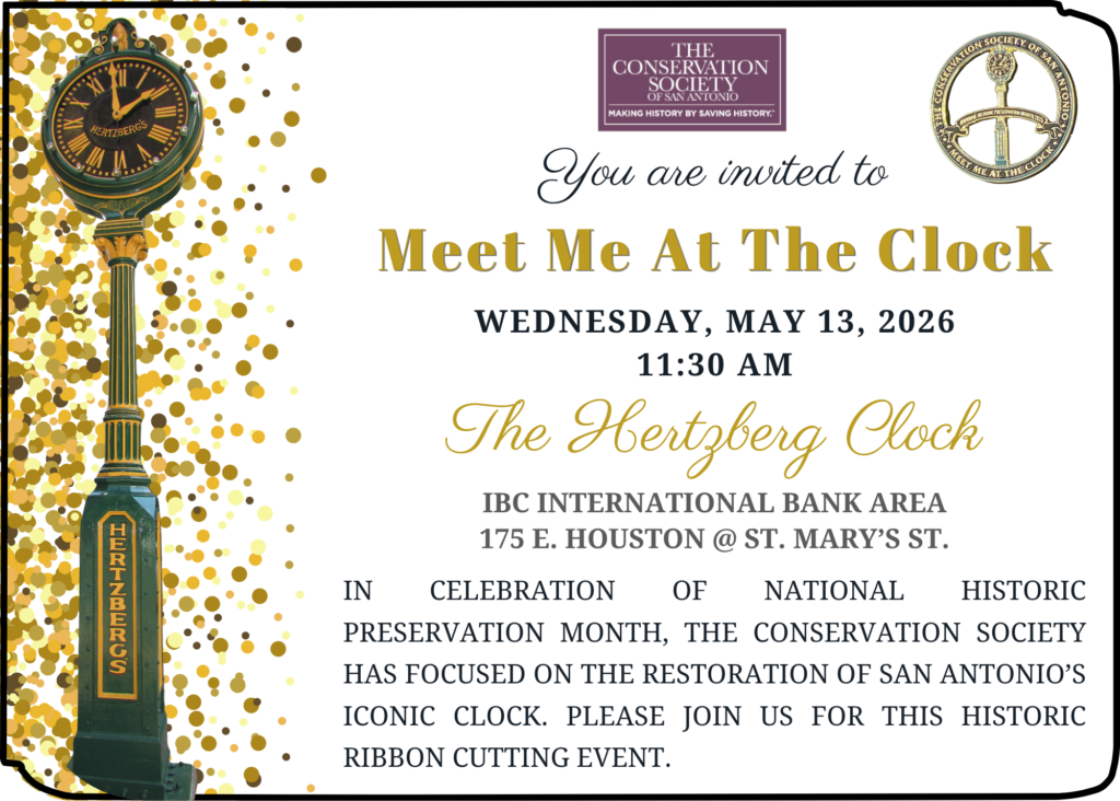 Hertzberg Clock Ribbon Cutting Event Flyer