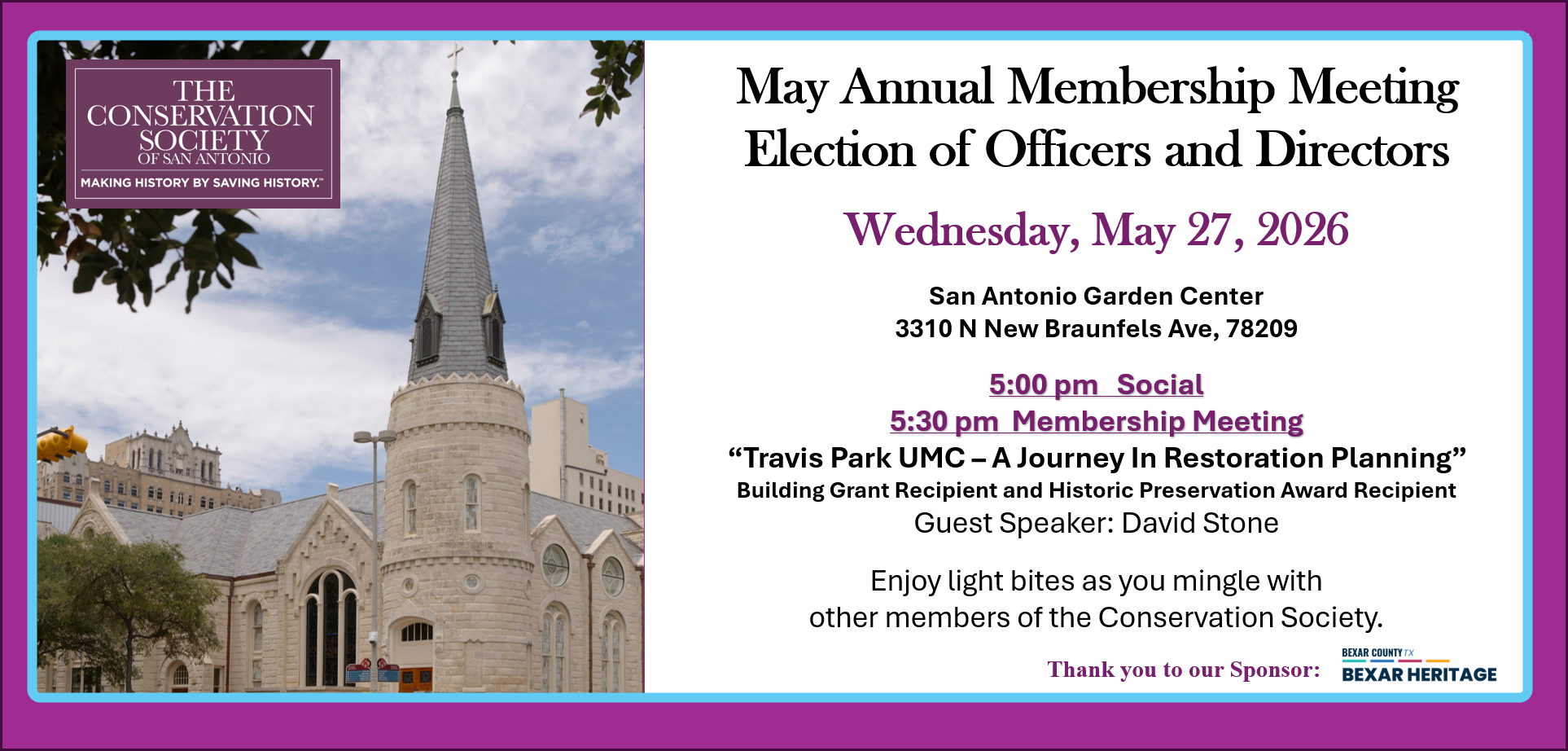 May Membership Meeting